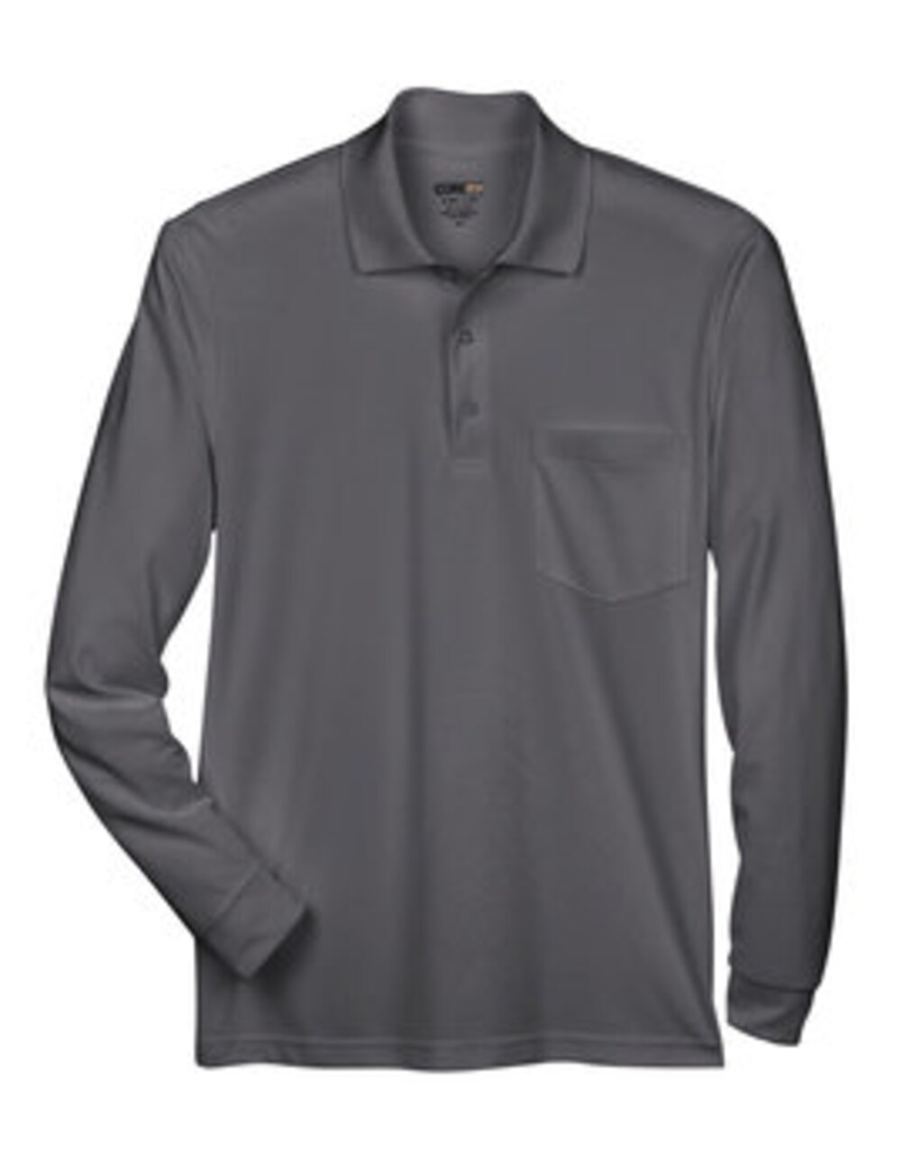 CORE365® Adult Pinnacle Performance Long-Sleeve Pique Polo with Pocket